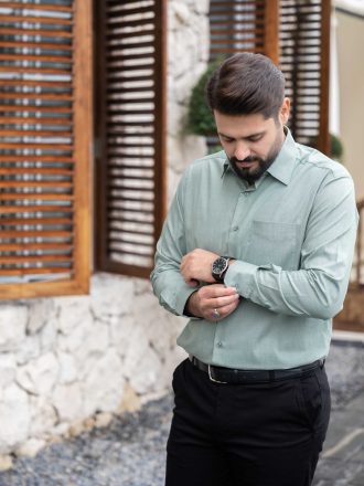 پیراهن یقه انگلیسی کد PC11025