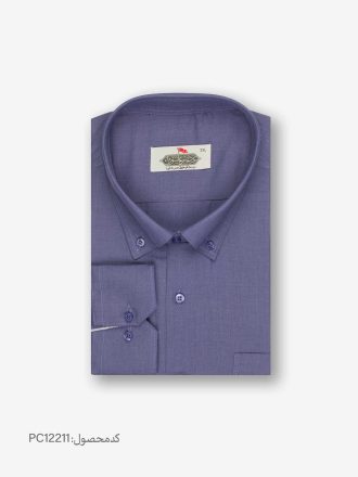 پیراهن تترون یقه انگلیسی کلاسیک ساده کد PC12211