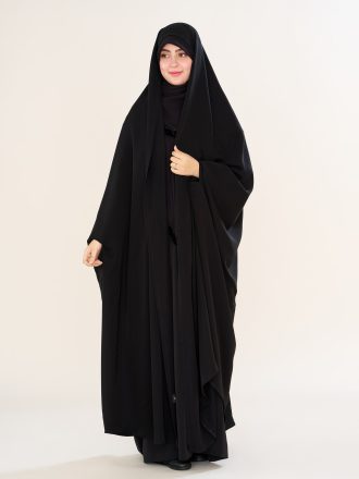 چادر دانشجویی ساده زنانه با پارچه ندای کره اصل کد CH624081