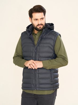 کاپشن بادی پافر سورمه ای KC12080