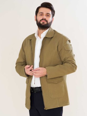 کت کتان مدل چمران رنگ سبز روشن KT21022