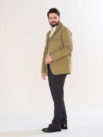 کت کتان مدل زیبون رنگ سبز روشن (کدKT21023)