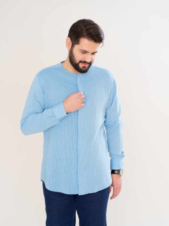 پیراهن عربی بدون یقه مدل هادی پارچه جودون پنبه کد PS21113