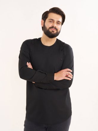 پیراهن سَلیم (تن پوش سینه زنی) مشکی کد PM21010